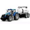 Alltoys Traktor na zotrvačník s cisternou červený