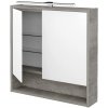 Dreja Dvojdverová zrkadlová skrinka FOCUS GA2NOE 70 - D01 Betón