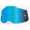 100% plexi Accuri 2/Strata 2, 100% - USA detské (modré chróm, Anti-fog)