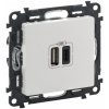 Legrand Slovensko, s.r.o. USB nabíjačka A+C 3A 15W Legrand Valena Life (753106) - Biela