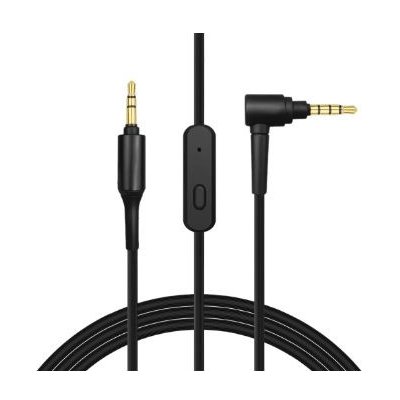Audio kábel pre slúchadlá Sony MDR-10RBT, 10RNC, 10R, 1R, 1RMK2, 1AM2 - Čierny, silikónový