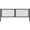 EKOfence Brána 2kr. OPTIM ZnPVC 3600x1000mm, antracit 15491