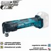 Makita DTM51Z s uhlom oscilácie až 3,2°, regulácia kmitov od 6000 - 20 000 /min, Makita OIS – rýchla výmena náradia bez použitia akéhokoľvek kľúča, obmedzovač prúdu, RE-Start Protekcia.