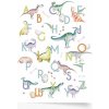 Abeceda: Dinosaury Plakat premium niepersonalizowany, shutterstock grafiki