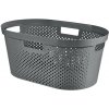Kôš Curver® INFINITY RECYCLED 40 lit., antracit, 59x39x27 cm, na bielizeň, prádlo