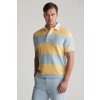 Gant Striped Cotton Ss Polo Fresh Blue