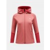MIKINA PEAK PERFORMANCE W RIDER ZIP HOOD TREK PINK