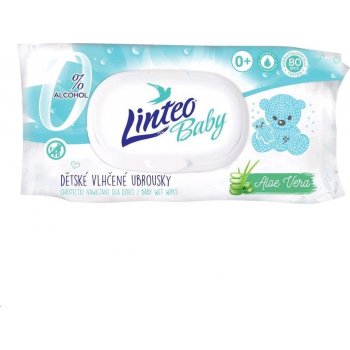 Vlhčené ubrousky Linteo Baby s Aloe vera - 80 ks