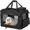 Feandrea Čierná látková prepravka pre psa - kennel S 57x42x44 cm