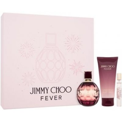 Jimmy Choo Fever darčekový set parfumovaná voda 100 ml + telové mlieko 100 ml + parfumovaná voda 7,5 ml pre ženy