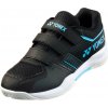 Detská sálová obuv Yonex Strider Flow JR Belt Black/Blue EUR 36