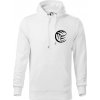 Volejbal lopta prso - Mikina pánska Cape s kapucňou - 2XL ( Biela )