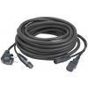 DAP-Audio FP08 - Schuko/XLR samica - IEC 230V/XLR samec multikábel AUDIO 15m čierny