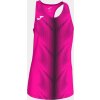 Joma Dámske športové tielko OLIMPIA T-SHIRT FLUOR PINK-BLACK SLEEVELESS WOMAN Veľkosť: 2XS