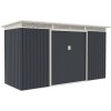 Zahradní domek G21 Domek zahradní GRAH 483 - 340 x 142 cm, antracitový (GRAH-483-ZNGR-2S0)