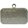 Dámska spoločenská kabelka s kruhovou kamienkovou rúčkou