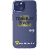 Picasee silikónový prehľadný obal pre Apple iPhone 14 - Kazma - TOHLE JE ŽIVOT A NIC VÍC NEBUDE