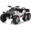 JOKO Elektrická Štvorkolka TX ATV 4x4, 6 kolesové, penové kolesá, kožené sedadlo, Lopatka, nosnosť 40kg, biela