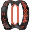 Remienok na hodinky Xiaomi Mi Band 6/5 čierna + oranžová