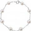 Evolution Group Strieborný náramok s pravými perlami Pavona 23008.1