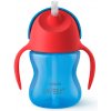 Philips Avent. 200ml. modrý Hrnček s ohnutou slamkou