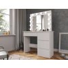 Jaks TL08 Hollywood Premium toaletný stolík s LED osvetlením white