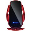 Držiak do auta s bezdrôtovým nabíjacím automatickým senzorom + magnetické adaptéry FORCELL HS1 15W červený