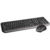 Klávesnica C-TECH WLKMC-01, bezdrôtový combo set s myšou, čierny, USB, CZ/SK