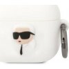 Karl Lagerfeld pouzdro Karl Lagerfeld KLA3RUNIKH kryt Apple AirPods 3 bílý/bílý silikonový Karl Head 3D