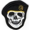 Navys Nášivka lebka Černá