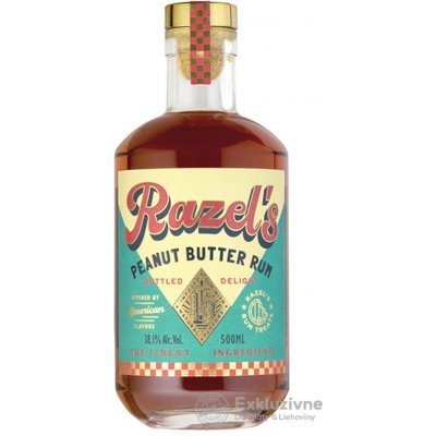 Razel’s Peanut Butter Rum 38.1% 0,5 l (čistá fľaša)