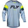 dres KINETIC PRIX, FLY RACING - USA (šedá/šedá/hi-vis, vel. 2XL)