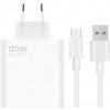 Xiaomi MDY-13-EE USB-A 120W cestovná nabíjačka + USB-C kábel White