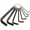EXTOL CRAFT Imbusové kľúče L, sada 8 ks, 2-10 mm, 6610