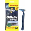 Jednorazový holiaci strojček Gillette Blue 3 Smooth 12 ks