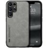 Kožený kryt Skin Feel na Samsung Galaxy S24 Ultra 5G - Svetlo sivá