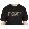 Tričko Black/camo Logo T-shirt Veľkosť XL Fox
