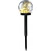 Kobi | LED Solárna lampa GLEAM LED/1,2V 3000K IP44 40 mAh priehľadná/čierna | 004493
