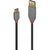 Kábel USB 2.0 AM/CM (3.1 Typ C) 1m, High Speed, Anthra Line, čierny