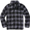 BRANDIT bunda Teddyfleece Troyer Čierno-šedá Veľkosť: 5XL