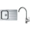 ALVEUS ALVEUS SET0026 - Kuchynský drez LINE + drezová batéria TONIA 29,5 cm satin/chróm AV0135 + záruka 3 roky zadarmo + záruka 3 roky zadarmo