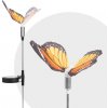 LED solárny motýľ - studená biela - 65 cm