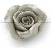 Cukrová dekorácia - Ruža strieborná strieborná (16ks)