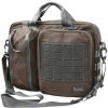 Magforce Recruit Briefcase waxed cotton Brown