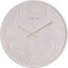 Dizajnové nástenné hodiny 3095wi Nextime Wood Wood Big 53cm (8717713012863)