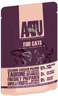 AATU Cat Salmon Chicken Prawn 4 x 85 g