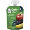 Gerber Organic vrecko jablko banán borůvka a ostružina 90 g