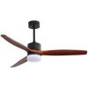 LED stropné svietidlo IMMAX NEO LITE ELEGANTE SMART LED s ventilátorem Wi-Fi, TUYA (07165-S) strieborné/drevené