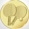 D1-23A/G - Emblém (pr.25mm) stolný tenis zlatý - 2,5 cm