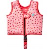 Plavecká vesta s bezpečnostným popruhom Jahôdky 2-4 rokov